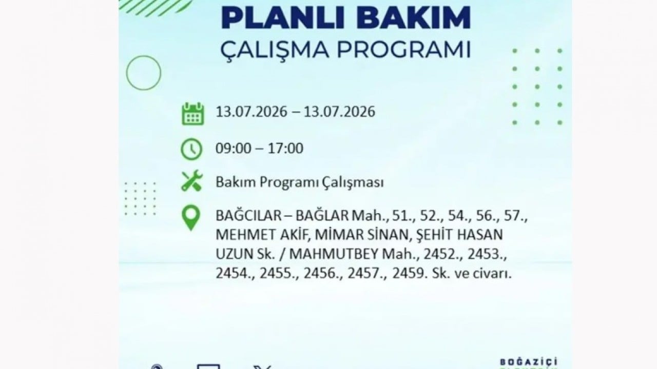 Foto - 25 ilçeye enerji verilemeyecek! İstanbul'da elektrik kesintisi
