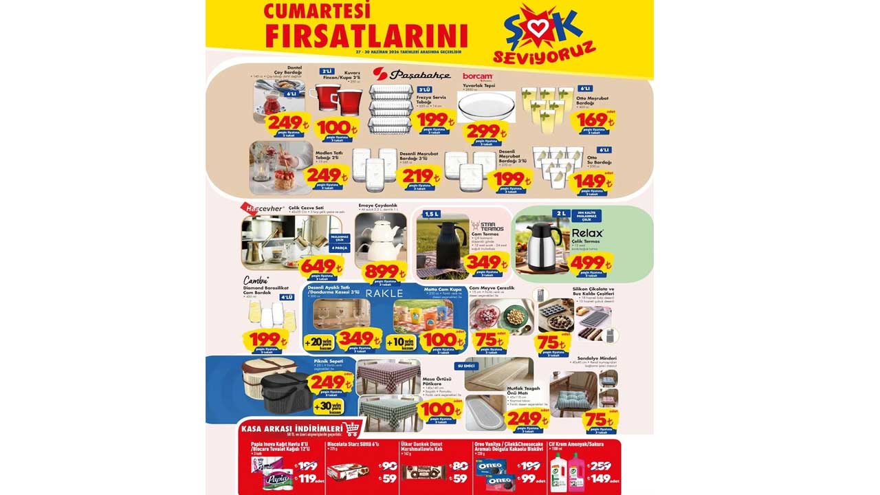 Foto - 27 - 30 Haziran 2026 Şok aktüel ürünler kataloğu paylaşıldı