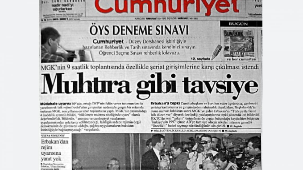 Foto - 28 Şubat ‘Postmodern Darbe’ Üzerinden tam 29 yıl geçti