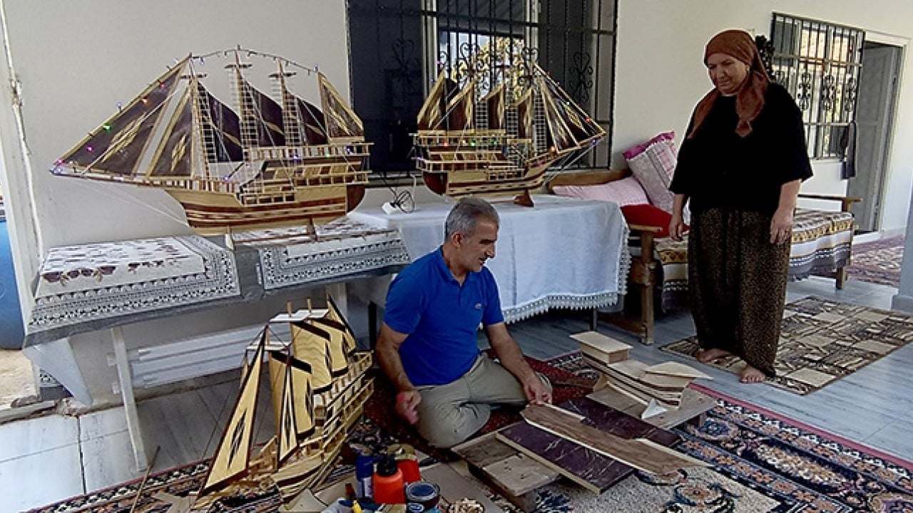 Foto - 32 yıldır gemi maketi yapıyor