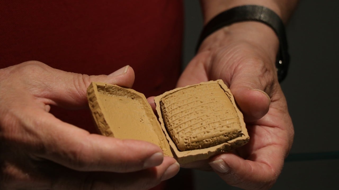 Foto - 4 bin yıllık kil tablet, çamur zarfta böyle korunuyor