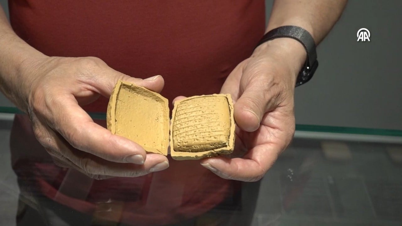 Foto - 4 bin yıllık kil tablet, çamur zarfta böyle korunuyor