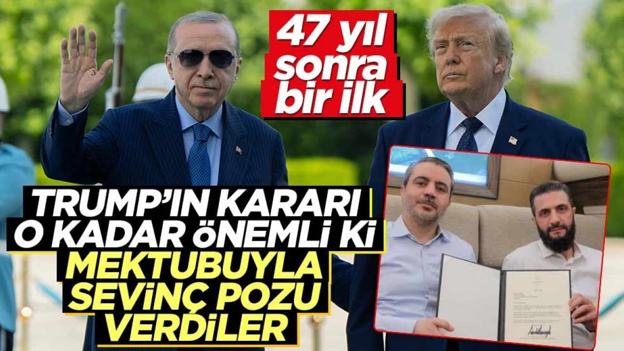 47 yıl sonra iyi haber! Trump'ın kararı o kadar sevindirdi ki mektubuyla poz verdiler