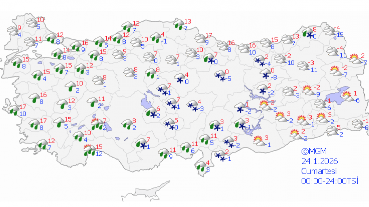 5 günlük hava durumu: Meteoroloji'den O tahmin: Birçok ilimizde kuvvetli kar ve sağanak olacak...