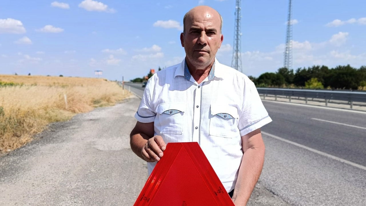 700 liralık reflektör hayat kurtarır! Kardeşini kaybettiği yolda acı çağrı