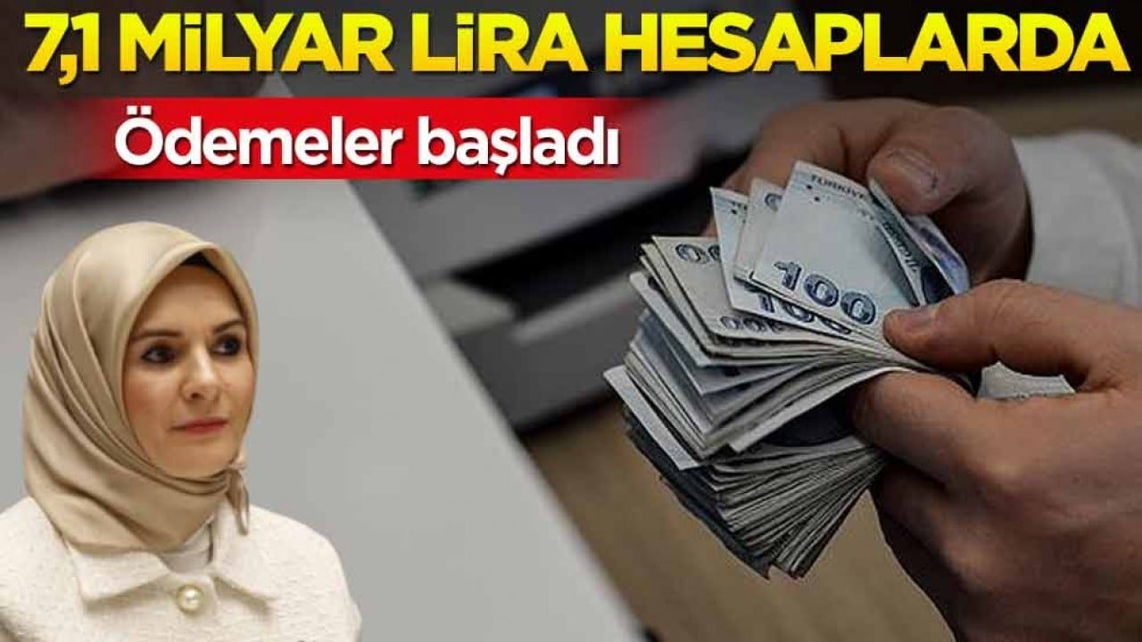 7,1 milyar lira hesaplarda! Evde bakım yardımı ödemeleri hesaplara yatırılmaya başlandı