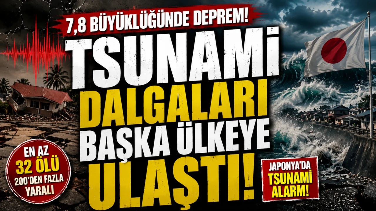 7,8'lik Deprem Sonrası Tsunami Japonya'ya Ulaştı
