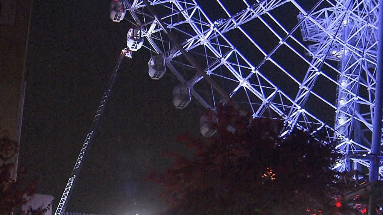 9 saatlik nefes kesen kurtarma operasyonu! Japonya’da 123 metrelik dönme dolap bozuldu 20 kişi ecel terleri döktü