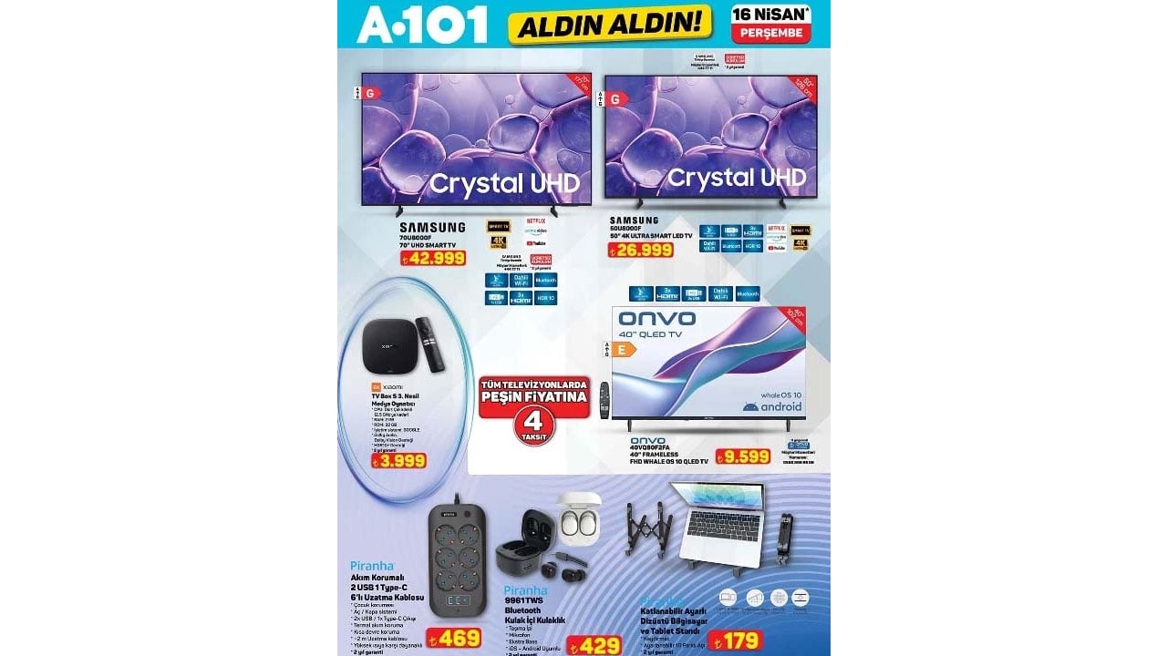 Foto - A101 16 Nisan kataloğu: İşte bu haftanın fırsat ürünleri