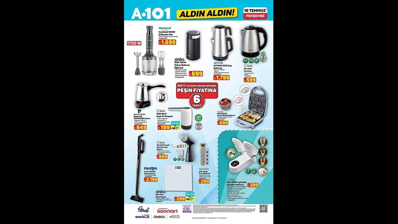 Foto - A101 indirim çılgınlığı başladı! Temel gıdadan teknolojiye dev aktüel ürünler kataloğu ortalığı salladı!