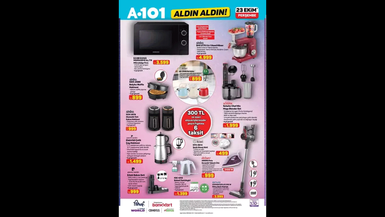 Foto - A101 rafları dolup taşıyor! 23 Ekim aktüel ürünler kataloğunda yok yok