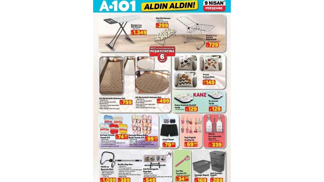 Foto - A101'in 9 Nisan 2026 Aldın Aldın aktüel kataloğu paylaşıldı! İşte A101'in Perşembe aktüel indirim kataloğu