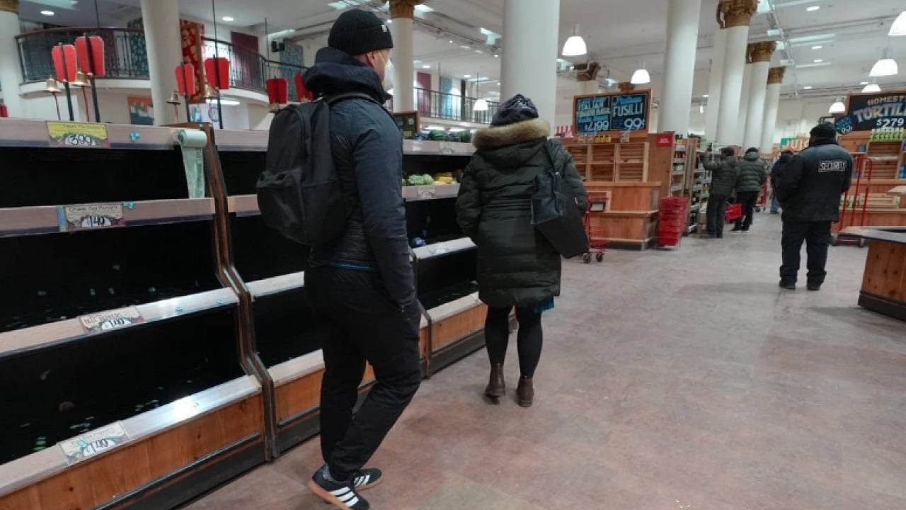 Foto - ABD'de korku tavan yaptı: Marketlerde raflar bomboş kaldı!