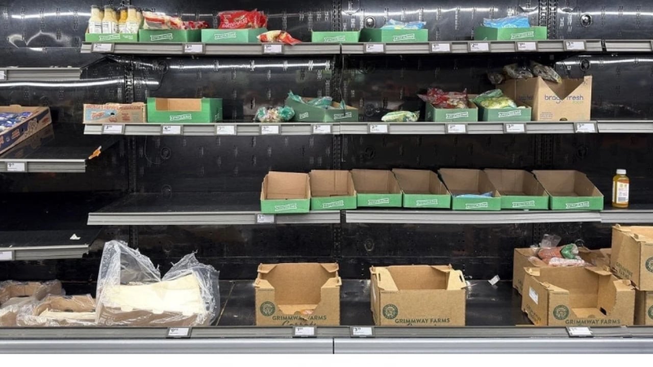 Foto - ABD'de korku tavan yaptı: Marketlerde raflar bomboş kaldı!