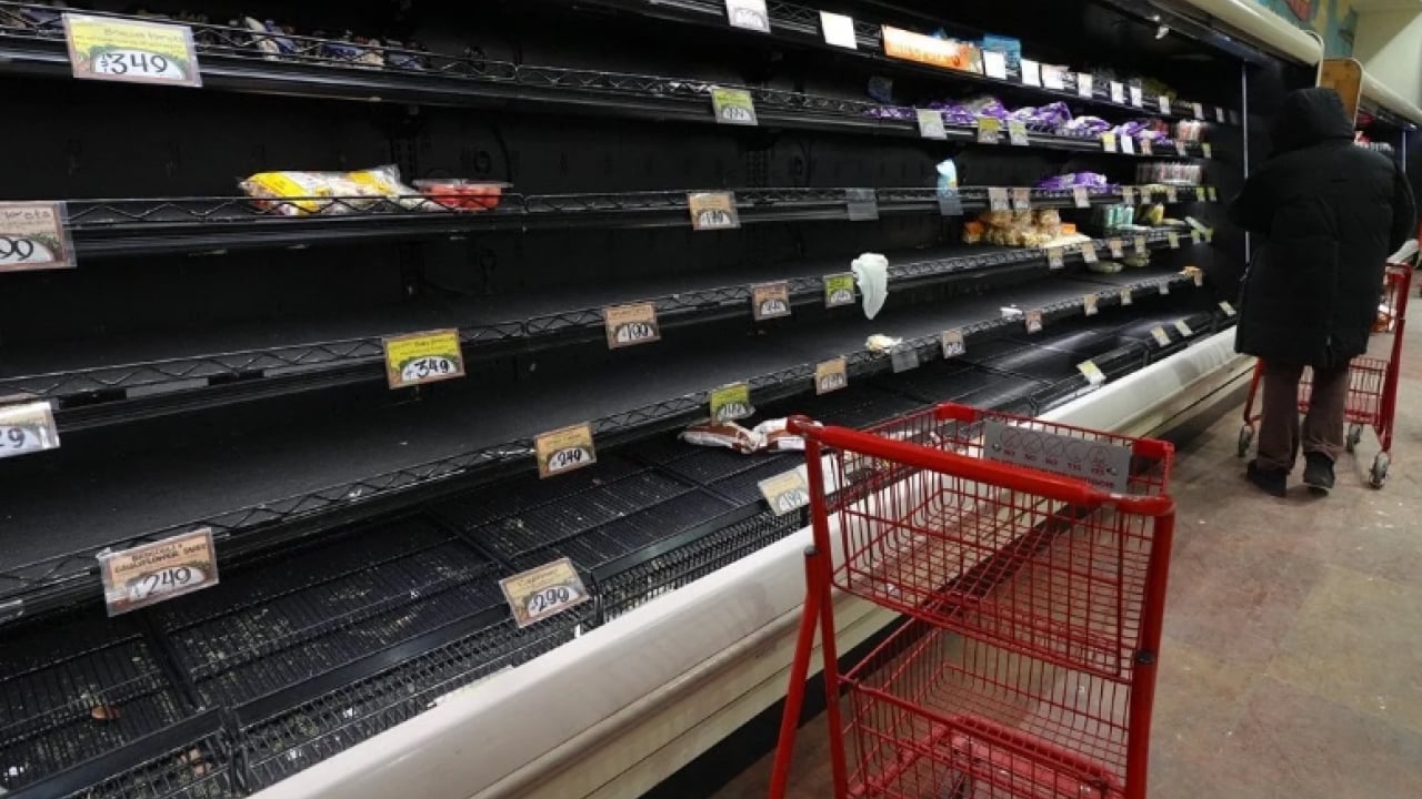 Foto - ABD'de korku tavan yaptı: Marketlerde raflar bomboş kaldı!