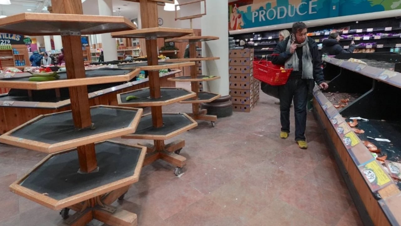 Foto - ABD'de korku tavan yaptı: Marketlerde raflar bomboş kaldı!