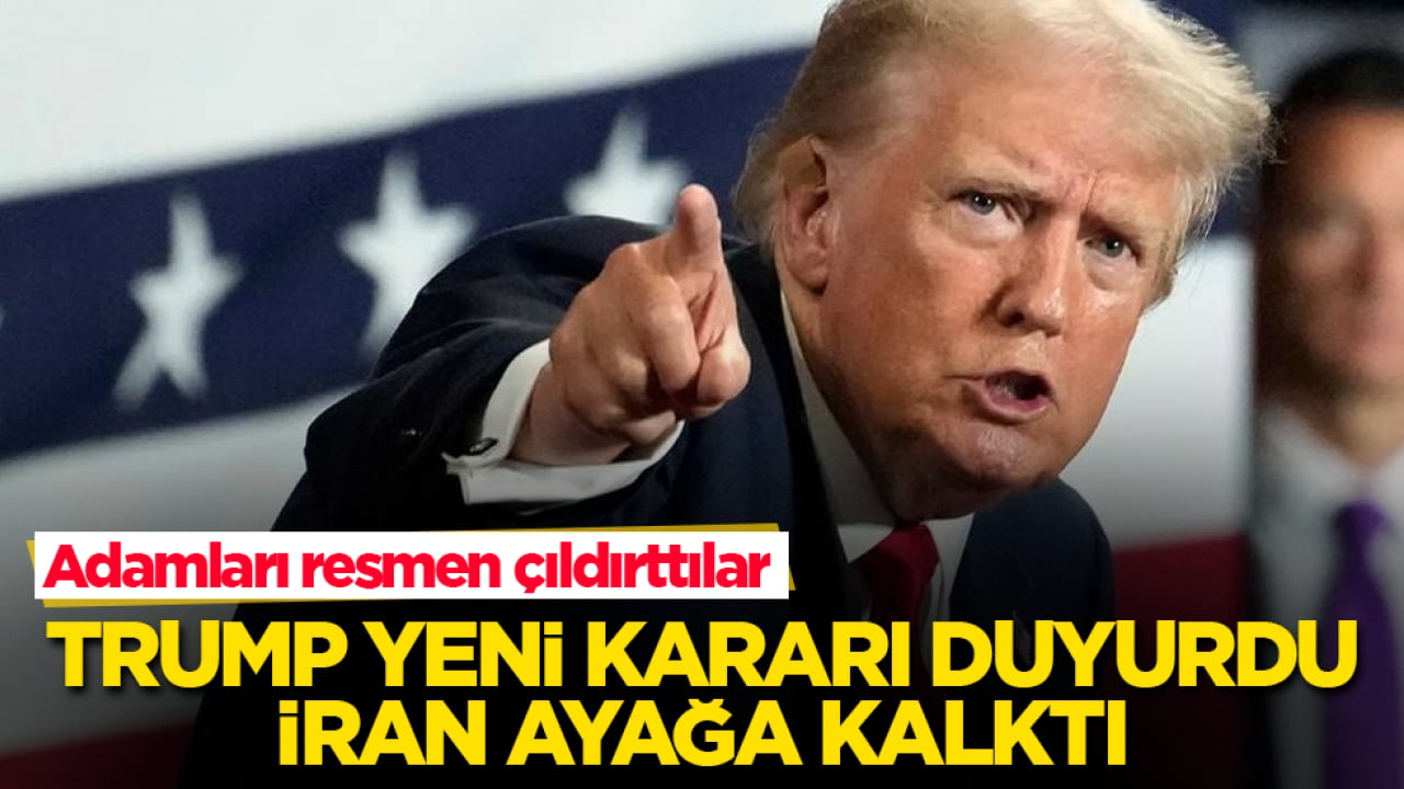 Adamları resmen çıldırttılar! Trump yeni kararı duyurdu, İran ayağa kalktı