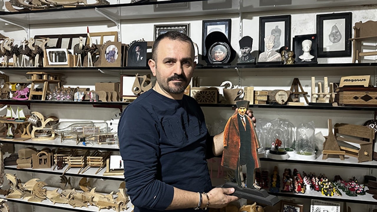 Foto - Ahşap atıklar maharetli ellerde sanata dönüşüyor