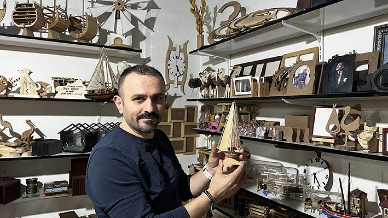 Foto - Ahşap atıklar maharetli ellerde sanata dönüşüyor