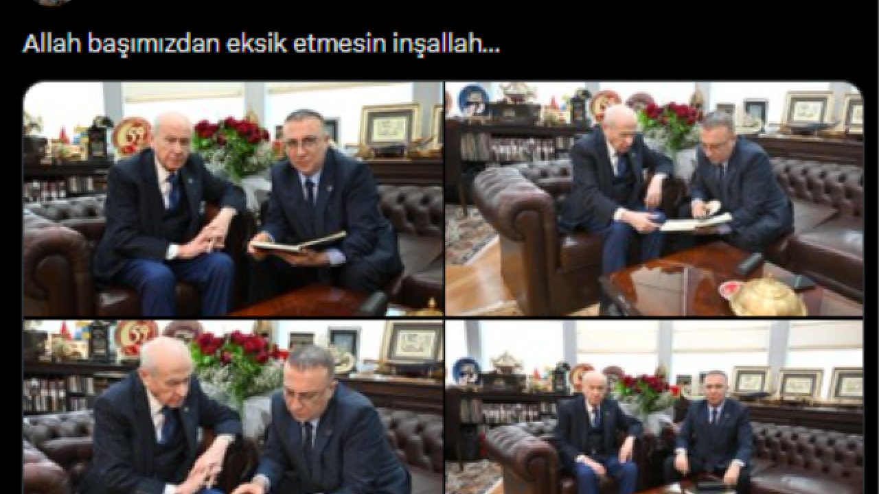 Foto - "Ajan" polemiği sonrası istifa eden MHP’li İzzet Ulvi Yönter’den çok konuşulacak fotoğraf! "Kara kaplı defter"de ne yazıyor?