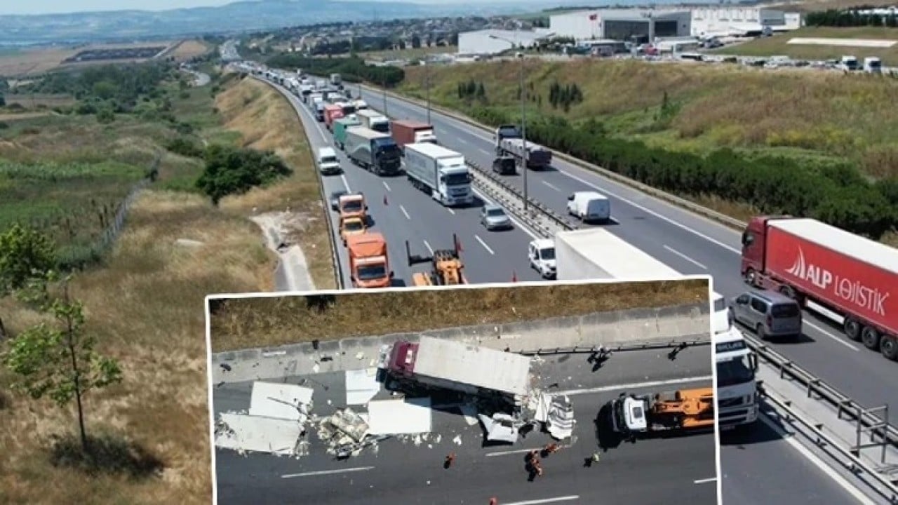 Foto - AK Parti Milletvekili Hasan Turan ölümden döndü! TEM Otoyolu'nda feci zincirleme kaza!
