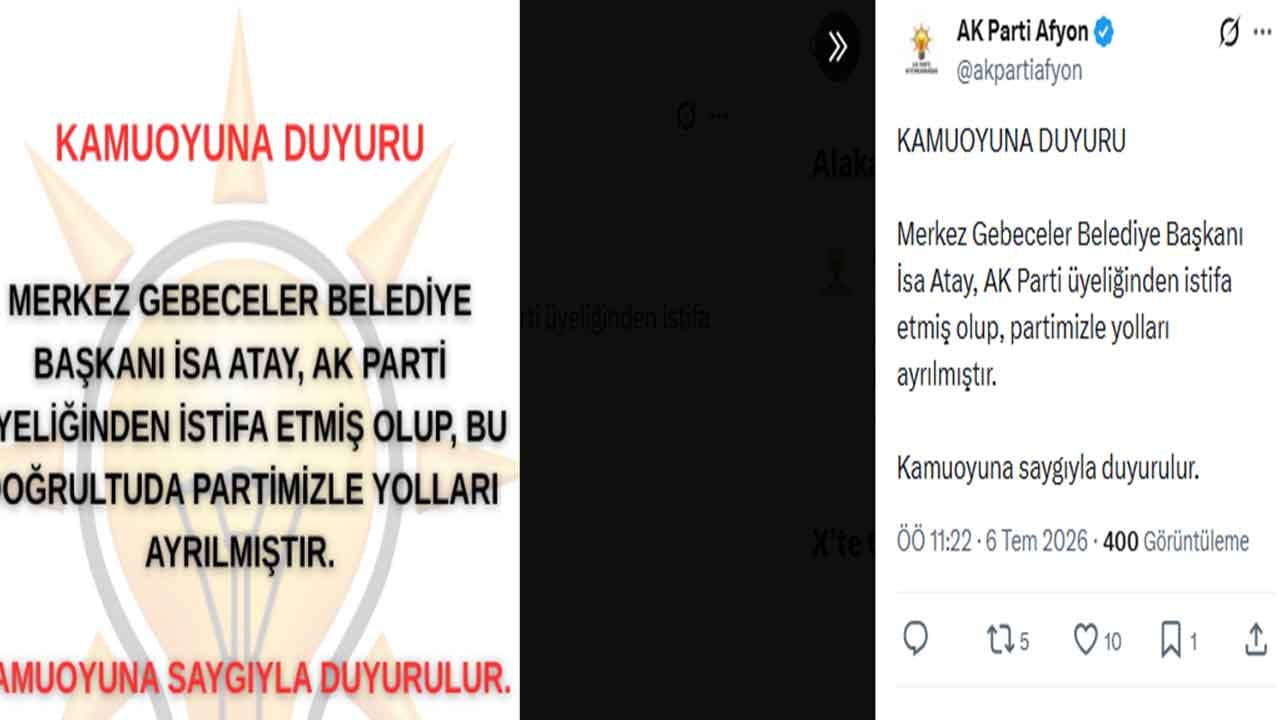 Foto - AK Partili belediye başkanı istifa etti: Son dakika olarak duyuruldu