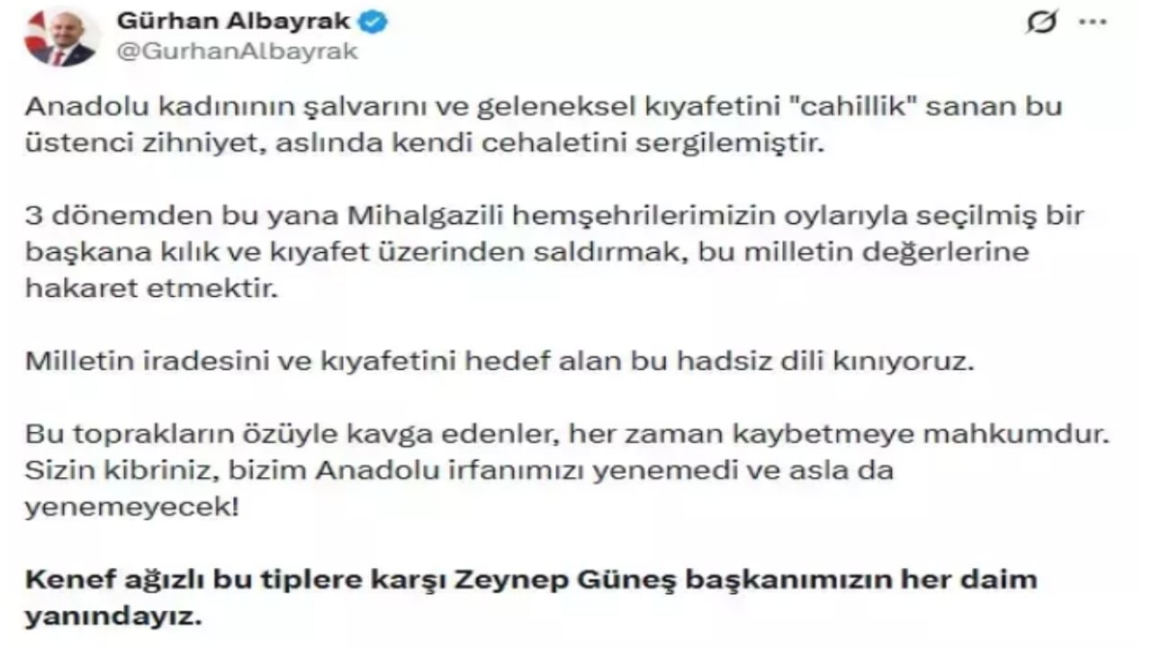 Foto - AK Partili belediye başkanına kıyafeti üzerinden alçakça sözler! Tepki üstüne tepki yağıyor 