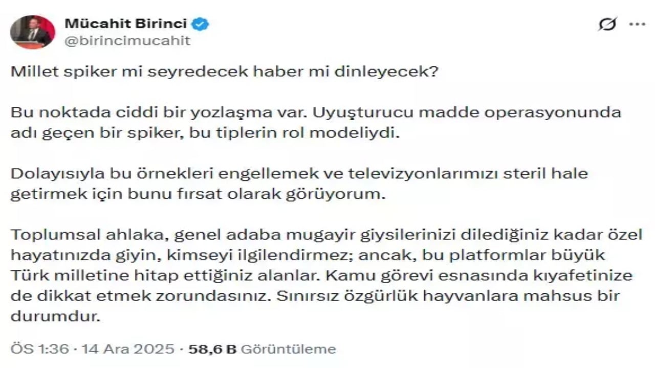 Foto - AK Partili isimden, teşhirci haber spikerlerine çok sert tepki: Bunları mı seyredeceğiz, haber mi dinleyeceğiz?