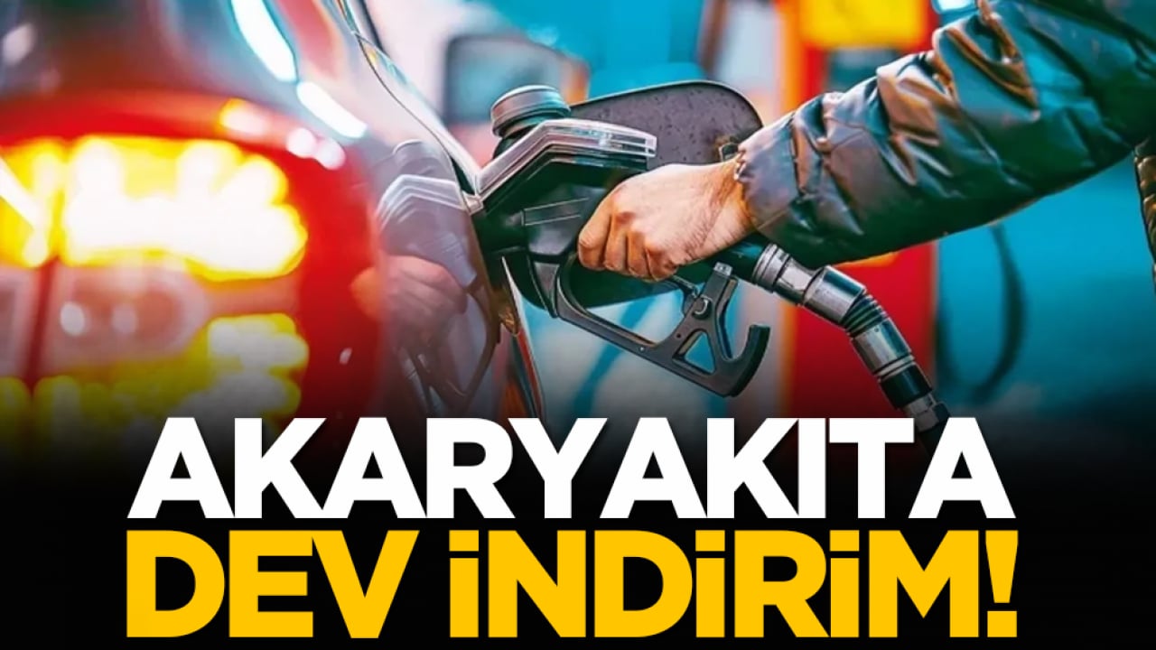 Akaryakıta dev indirim!