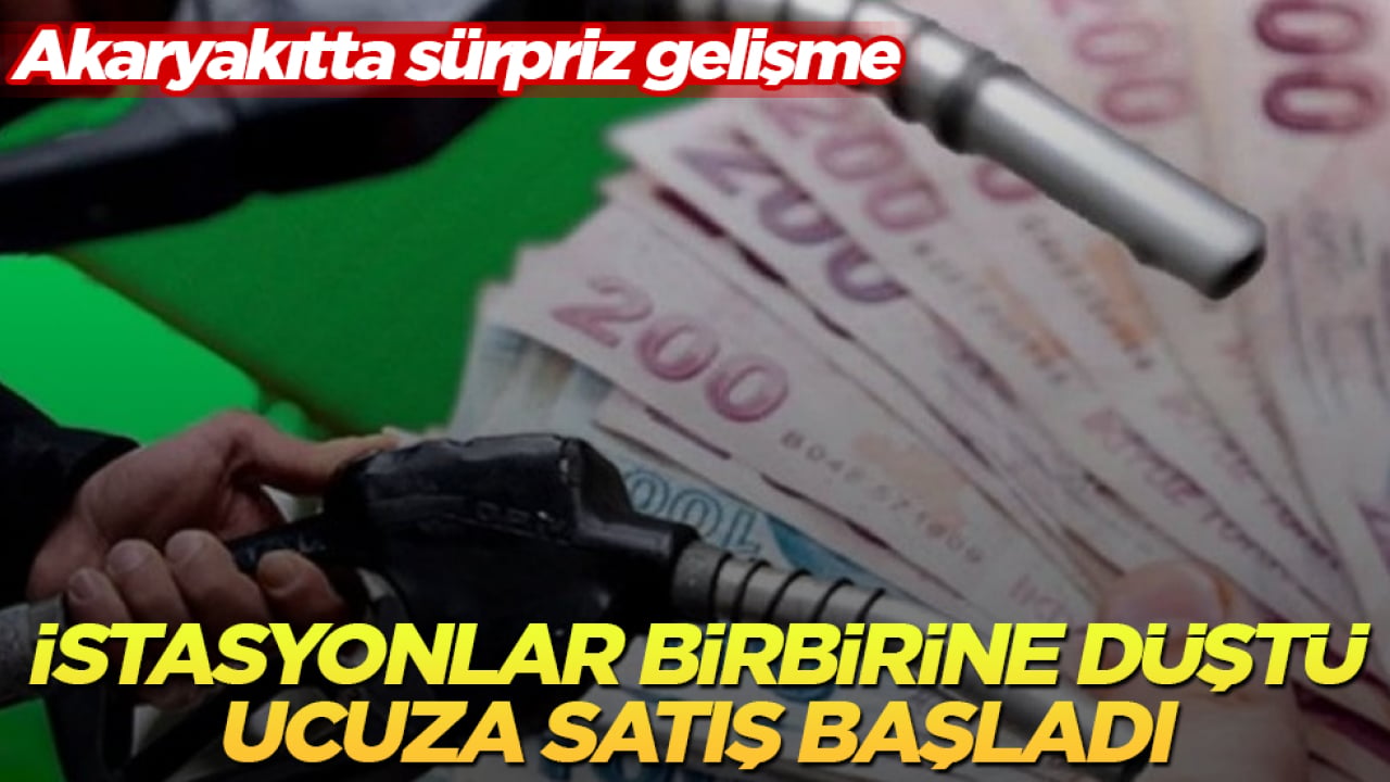 Akaryakıtta sürpriz gelişme: İstasyonlar birbirine düştü, ucuza satış başladı