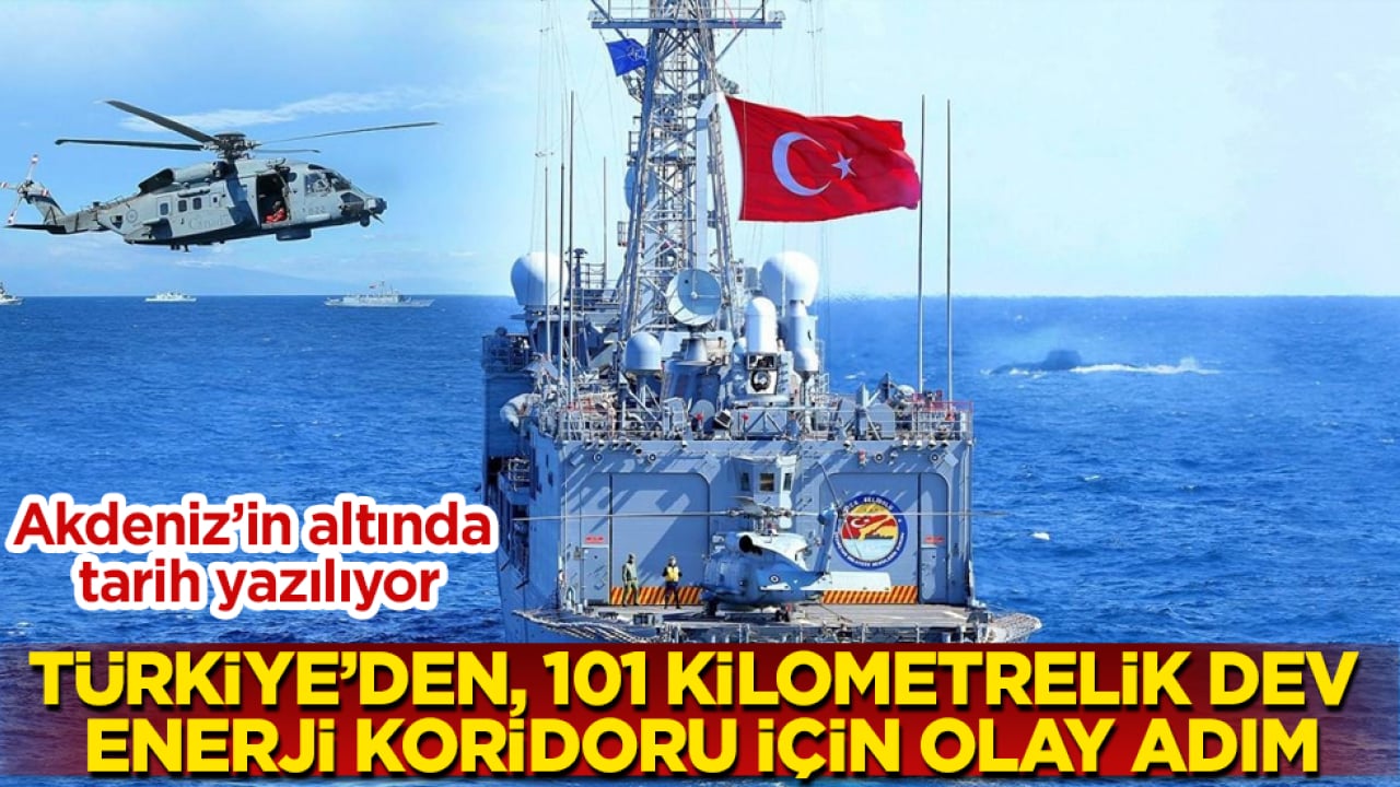 Akdeniz’in altında tarih yazılıyor: Türkiye’den, 101 kilometrelik dev enerji koridoru için olay adım