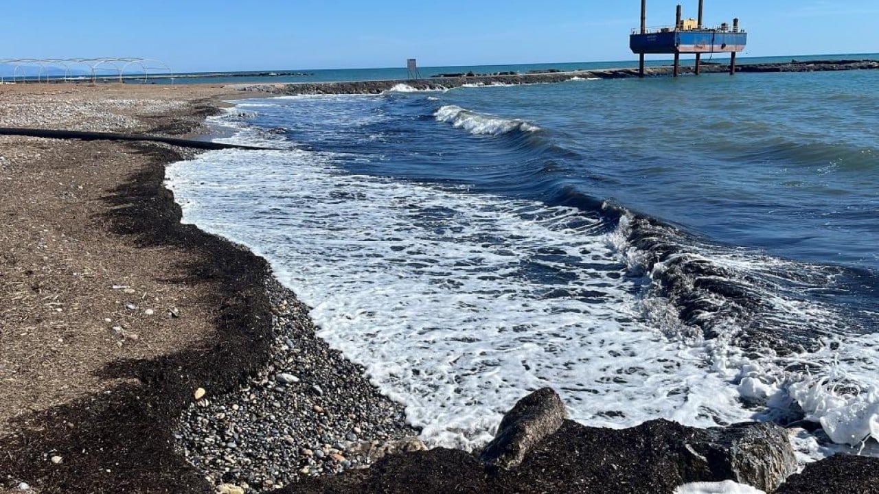 Foto - Alanya sahilinde denizdeki siyah tabaka korkuttu