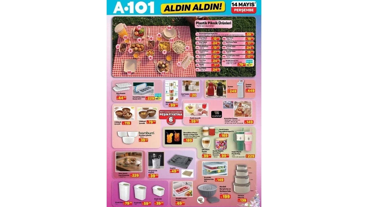 Foto - Aldın Aldın kataloğunda bu hafta neler var? A101’de 14 Mayıs 2026 fırsat rüzgarı belli oldu
