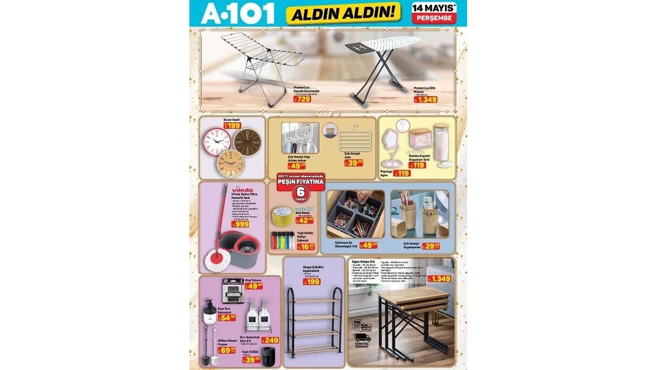 Foto - Aldın Aldın kataloğunda bu hafta neler var? A101’de 14 Mayıs 2026 fırsat rüzgarı belli oldu
