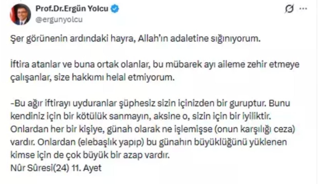 Foto - Ali Yerlikaya’nın en yakınındaki isimdi! Türkiye’yi ayağa kaldıran iddia sonrası ayet paylaşıp "Allah’a sığınıyorum" dedi