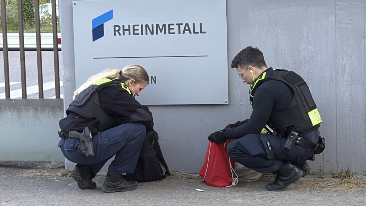 Foto - Alman silah şirketine insanlık dersi: Berlin’de dikkat çeken sloganlar 