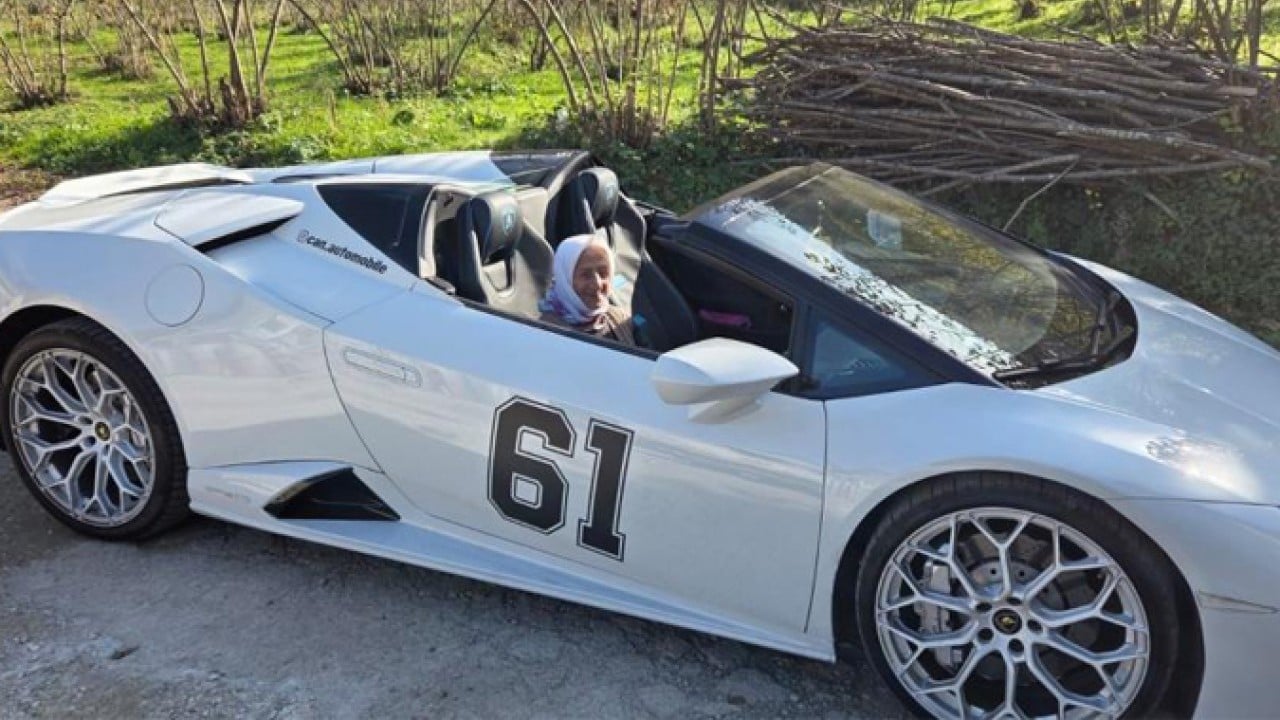 Foto - Almanya’dan Trabzon'a Lamborghini ile geldi! Köyde ilgi odağı oldu