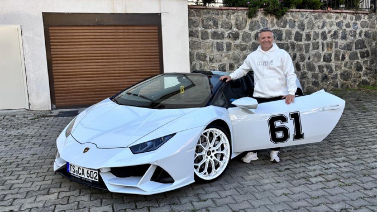 Almanya’dan Trabzon'a Lamborghini ile geldi! Köyde ilgi odağı oldu