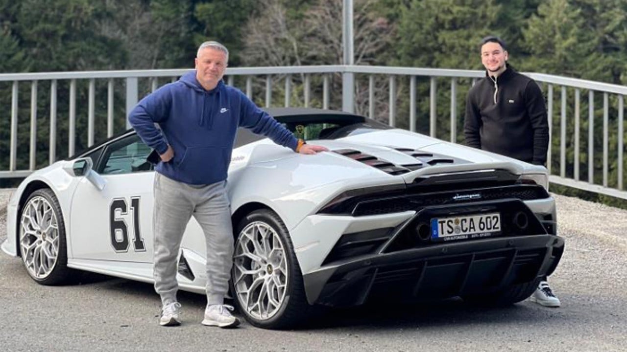 Foto - Almanya’dan Trabzon'a Lamborghini ile geldi! Köyde ilgi odağı oldu
