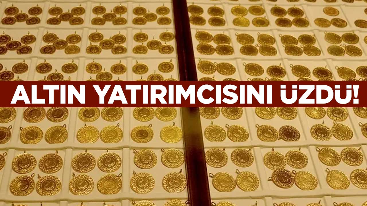 Altın yatırımcısını üzdü!