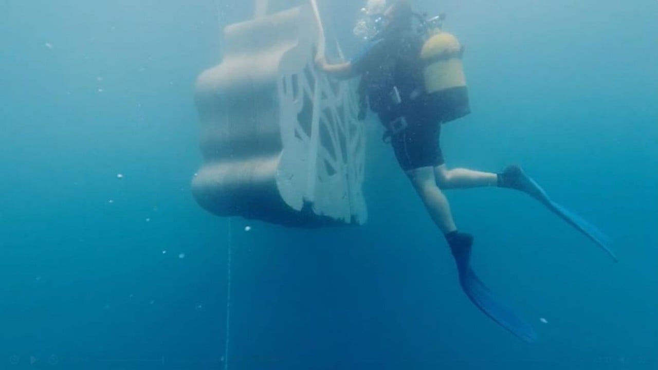 Foto - Antalya'da 3D yazıcıyla üretilen yapay resifler denizle buluştu