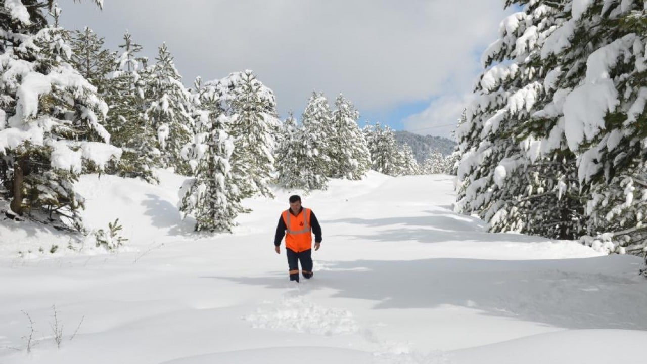 Foto - Antalya'da Nisan ayında kar sürprizi