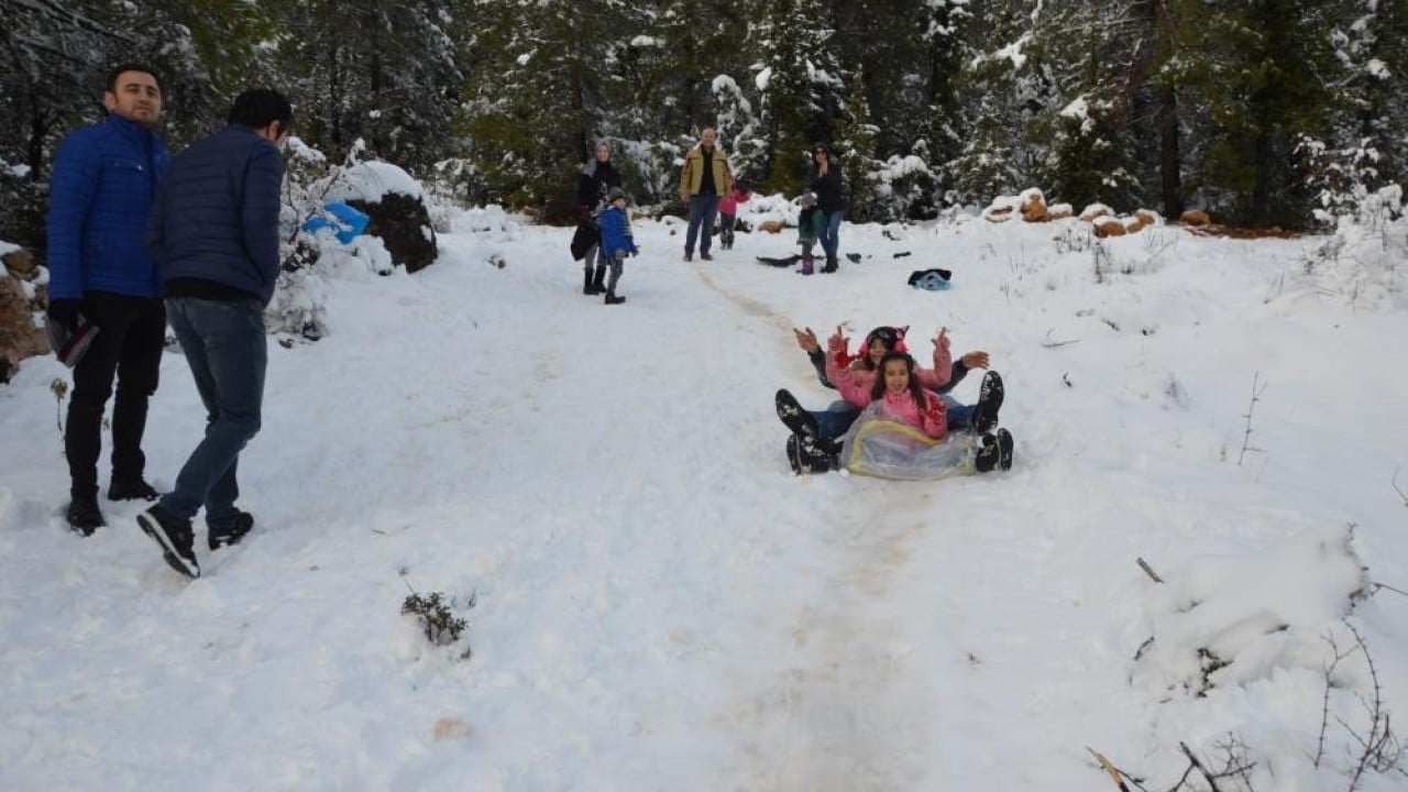 Foto - Antalya'da Nisan ayında kar sürprizi