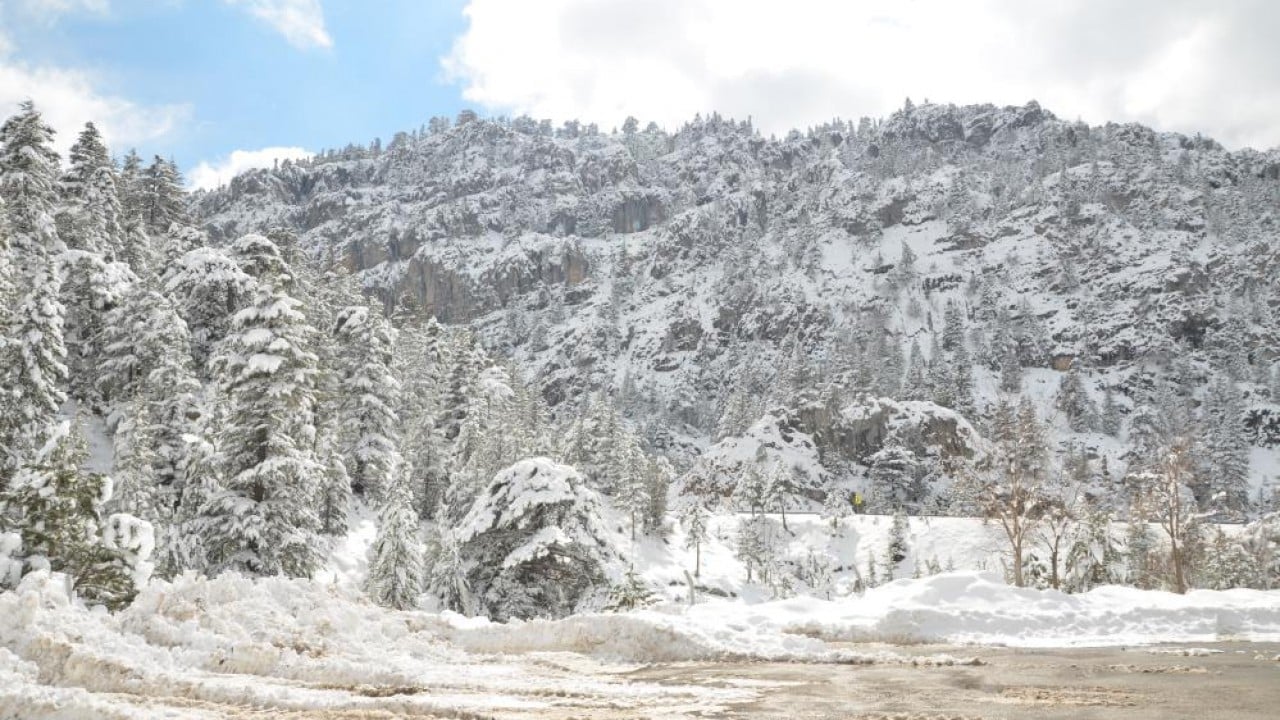 Foto - Antalya'da Nisan ayında kar sürprizi