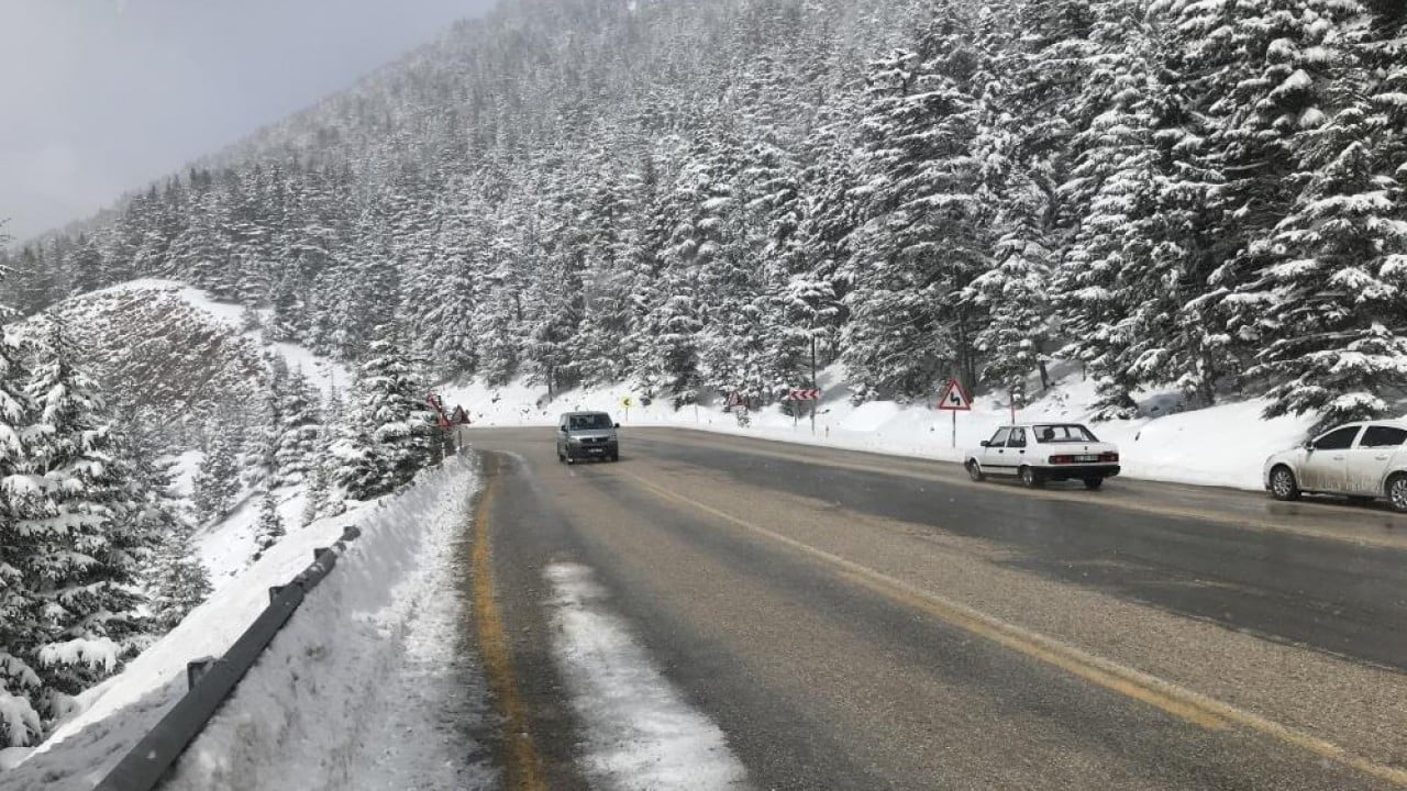 Foto - Antalya'da Nisan ayında kar sürprizi
