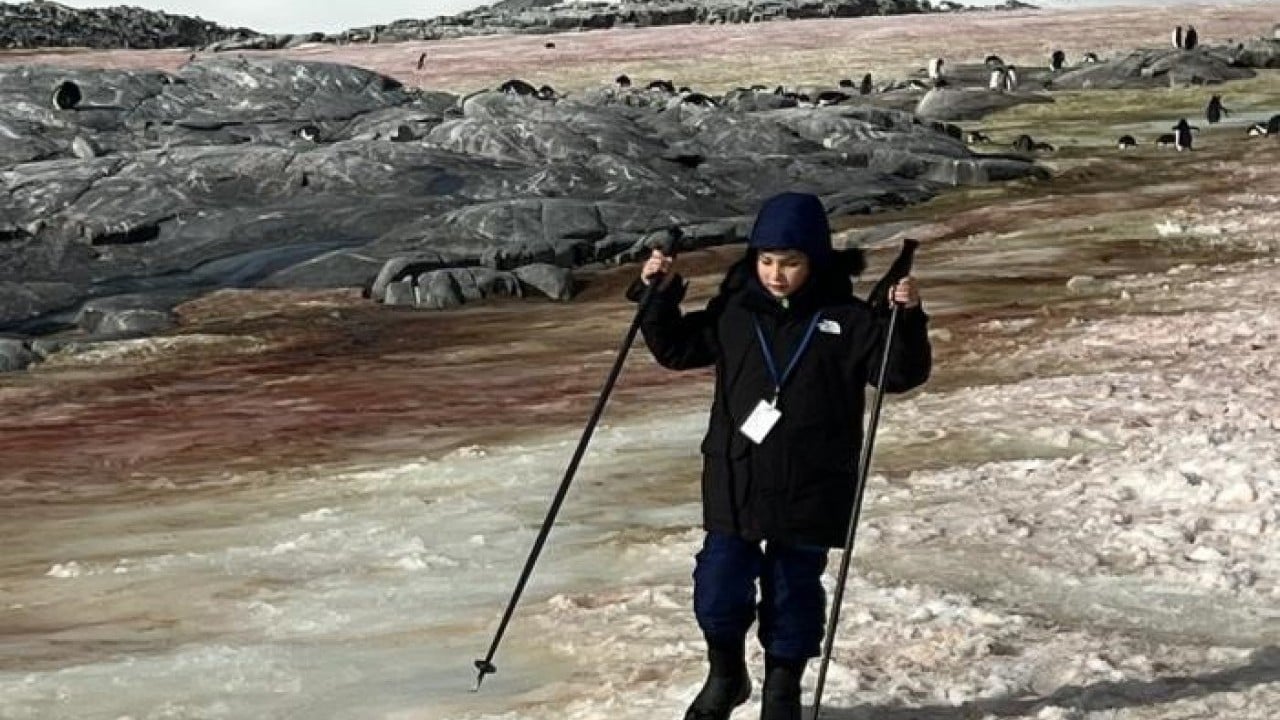 Foto - Antarktika’da Türk bayrağı açtı Güney Kutbu en küçük Türk ile tanıştı