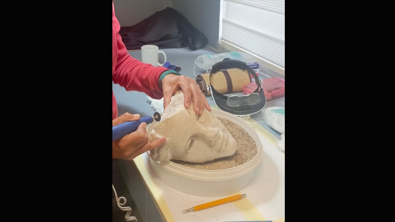 Foto - Antik kentte heyecanlandıran buluş: Tanrıça heykel başı gün yüzüne çıkarıldı