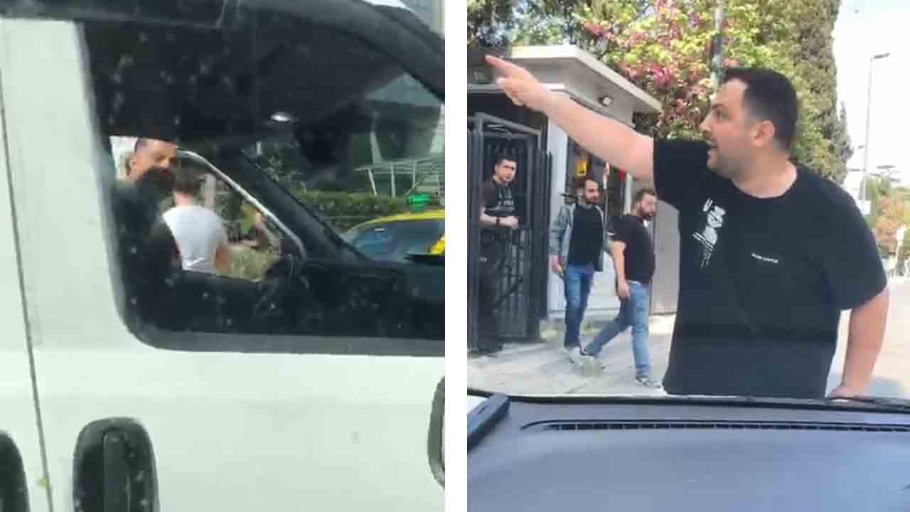 Foto - Aracın önünü kesip… Yine trafik yine dehşet anları
