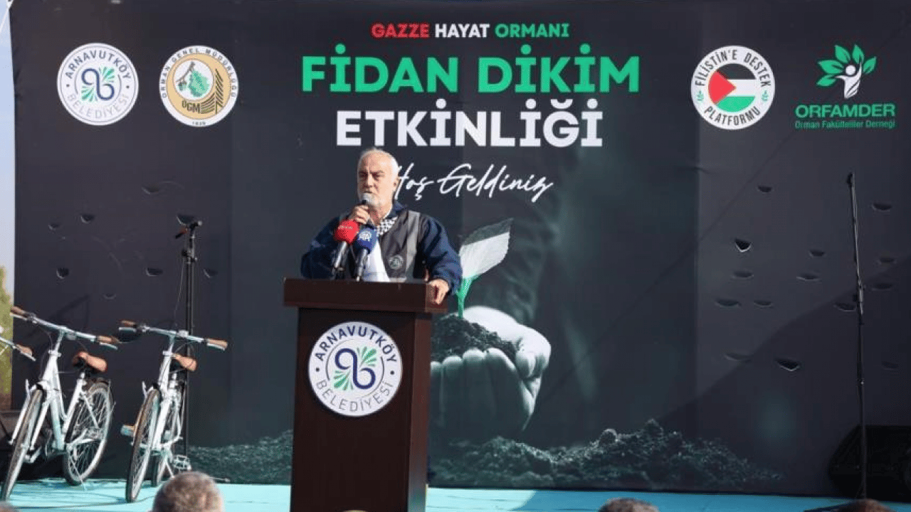 Foto - Arnavutköy’de duygulandıran etkinlik: Gazze şehitleri için 10 bin fidan dikildi