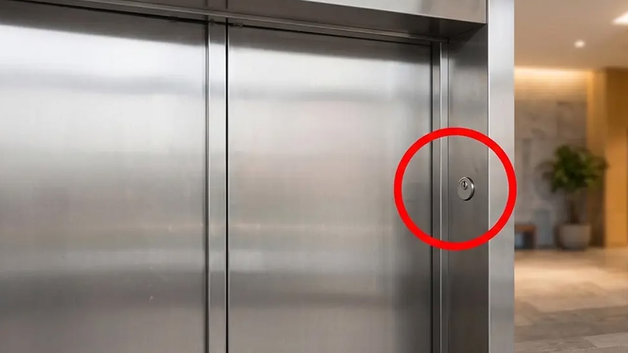 Foto - Asansör kapılarındaki o deliğe dikkat: Hiç o detayı fark ettiniz mi?... Görünmez bir kahraman